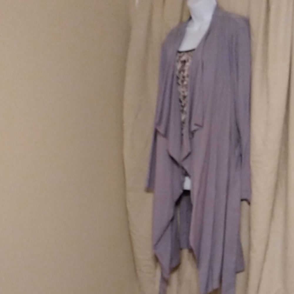 Heather Grey calf length jacket